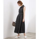 【貴島明日香さん着用】デニムフレアワンピース | grove | 詳細画像4 