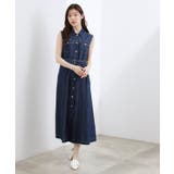 【貴島明日香さん着用】デニムフレアワンピース | grove | 詳細画像12 