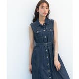 【貴島明日香さん着用】デニムフレアワンピース | grove | 詳細画像7 