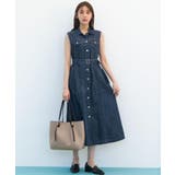 【貴島明日香さん着用】デニムフレアワンピース | grove | 詳細画像6 