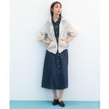 【貴島明日香さん着用】デニムフレアワンピース | grove | 詳細画像8 