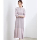 ラベンダーグレー(080) | ポロニットワンピース | grove