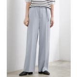 ブルー(091) | ベルトワイドパンツ | grove