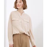 ピンクベージュ(053) | 【貴島明日香さん着用】お仕事も普段も。今どきワークシャツブラウス | grove