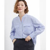 ブルーロンスト(393) | 【貴島明日香さん着用】お仕事も普段も。今どきワークシャツブラウス | grove