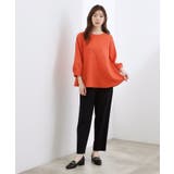 【UVカット・体型カバーも叶う】麻調メッシュランタンスリーブブラウス | grove | 詳細画像11