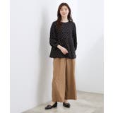 【UVカット・体型カバーも叶う】麻調メッシュランタンスリーブブラウス | grove | 詳細画像15