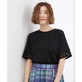 【二の腕カバー/UV・ひんやり】袖口透かし刺繍Tシャツ | grove | 詳細画像5