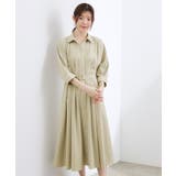 【貴島明日香さん着用・美シルエット】ウエストタック配色ワンピース | grove | 詳細画像3