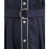 【貴島明日香さん着用・美シルエット】ウエストタック配色ワンピース | grove | 詳細画像15