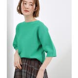 【貴島明日香さん着用 洗濯機OK】レイヤードにもおすすめ、軽やかクロップドニット | grove | 詳細画像12