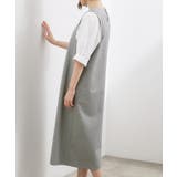 高評価!【体型カバー/洗える】袖布帛ポンチワンピース | grove | 詳細画像15