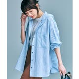 【貴島明日香さん着用/洗える】大人のストライプ フーディシャツ | grove | 詳細画像9 