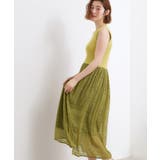 リブニット×チェックチュール ドッキングワンピース | grove | 詳細画像6 