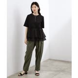 【体型カバー】INせず決まる、ウエストシアーフリルTシャツ | grove | 詳細画像6