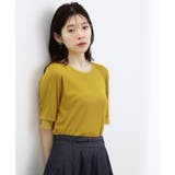 【ひんやり・UVカット】チュールトリミング5分袖Tシャツ | grove | 詳細画像9
