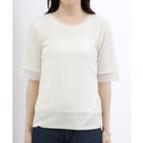 【ひんやり・UVカット】チュールトリミング5分袖Tシャツ | grove | 詳細画像17