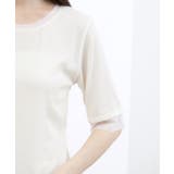 【ひんやり・UVカット】チュールトリミング5分袖Tシャツ | grove | 詳細画像21