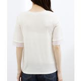 【ひんやり・UVカット】チュールトリミング5分袖Tシャツ | grove | 詳細画像19