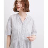 【洗濯機OK・ひんやり】さらっと軽やか、夏のフレアシャツ | grove | 詳細画像1