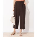 ガンメタリック(018) | 【S-LL】センタープレスワイドパンツ | grove