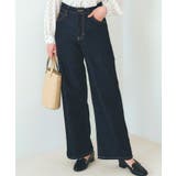 ネイビー(094) | 【Lee×grove別注】WIDE DENIM PANTS | grove