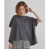 チャコールグレー(014) | 【Lee×grove別注】HALF SLEEVE FLARE T-SHIRTS | grove