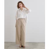 高身長さん向け＋10cm【接触冷感】サマーハイパーストレッチワイドパンツ | grove | 詳細画像11 