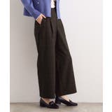 ブラウンチェック(243) | 【選べる着丈/多機能】裏起毛ハイパーストレッチワイドパンツ | grove