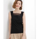 【貴島明日香さん着用】シアードッキングスクエアタンク | grove | 詳細画像9 