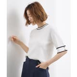 やわらかドライタッチ 袖メッシュ編みニット | grove | 詳細画像2 