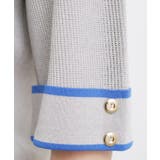 やわらかドライタッチ 袖メッシュ編みニット | grove | 詳細画像8 