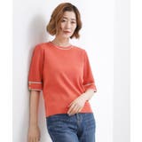 やわらかドライタッチ 袖メッシュ編みニット | grove | 詳細画像10 