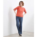 やわらかドライタッチ 袖メッシュ編みニット | grove | 詳細画像11 