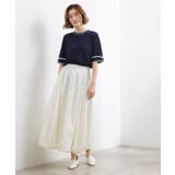 やわらかドライタッチ 袖メッシュ編みニット | grove | 詳細画像15 