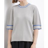 やわらかドライタッチ 袖メッシュ編みニット | grove | 詳細画像21 