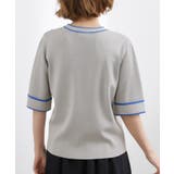 やわらかドライタッチ 袖メッシュ編みニット | grove | 詳細画像23 