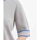 やわらかドライタッチ 袖メッシュ編みニット | grove | 詳細画像25 