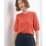 【シリーズ累計34万枚】やわらかドライタッチ 五分袖クルーネックニット | grove | 詳細画像17 