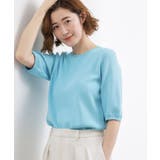 【シリーズ累計34万枚】やわらかドライタッチ 五分袖クルーネックニット | grove | 詳細画像21 