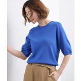 【シリーズ累計34万枚】やわらかドライタッチ 五分袖クルーネックニット | grove | 詳細画像25 