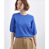 【シリーズ累計34万枚】やわらかドライタッチ 五分袖クルーネックニット | grove | 詳細画像26 