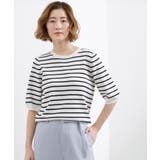 【シリーズ累計34万枚】やわらかドライタッチ 五分袖クルーネックニット | grove | 詳細画像29 