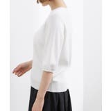 【シリーズ累計34万枚】やわらかドライタッチ 五分袖クルーネックニット | grove | 詳細画像42 