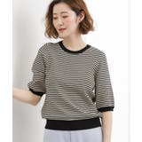 【シリーズ累計34万枚】やわらかドライタッチ 五分袖クルーネックニット | grove | 詳細画像33 