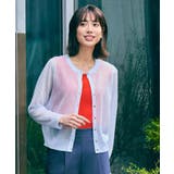 【洗える/名品】大人の透け感、シアーカーディガン | grove | 詳細画像28 