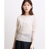 高評価！【洗える／名品】大人の透け感、シアーカーディガン | grove | 詳細画像2 