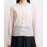 高評価！【洗える／名品】大人の透け感、シアーカーディガン | grove | 詳細画像13 