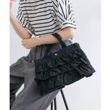 ブラック(019) | 【撥水】ティアード2WAYトート | grove