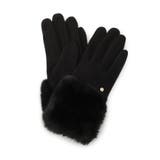 ブラック(019) | リストオーバーフェイクファー杢調グローブ | grove